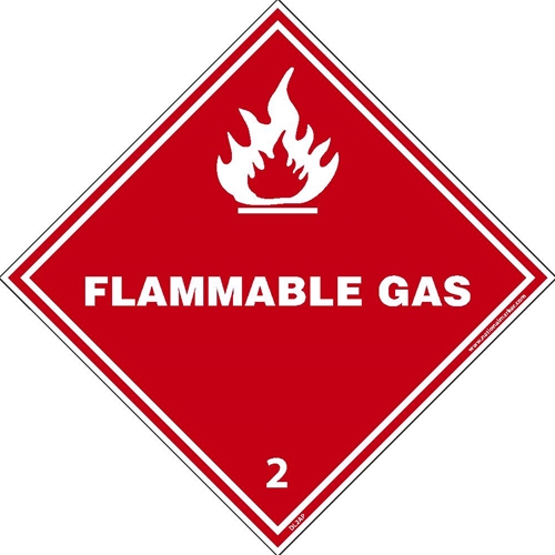 Blank Flammable Dot Label (DL2AL)
