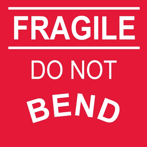 Fragile Do Not Bend Label (LR29AL)