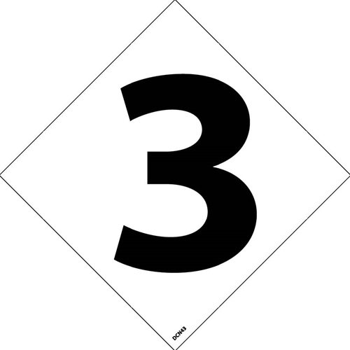 Nfpa Label Number 4" (DCN43)