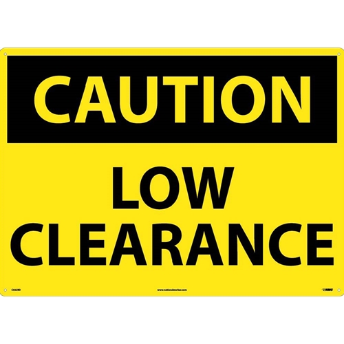 Large Format Caution Low Clearance Sign (C552RD)