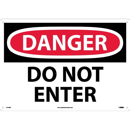 Large Format Danger Do Not Enter Sign (D104RC)