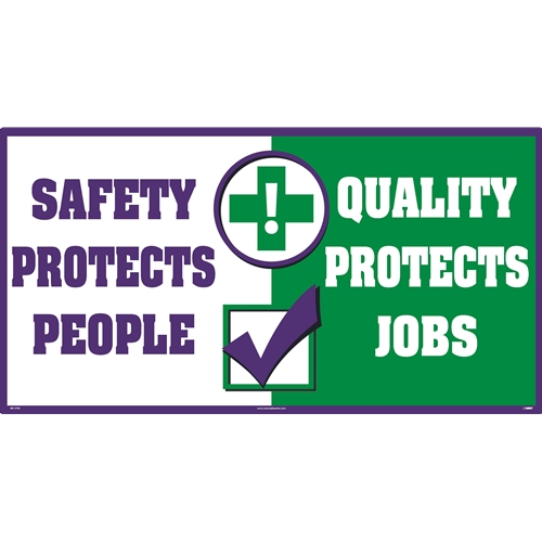 Safety Protects People Quality Protects Jobs (WF15TW)