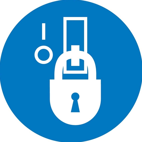 Lockout In De-Energized State Iso Label (ISO418AP)
