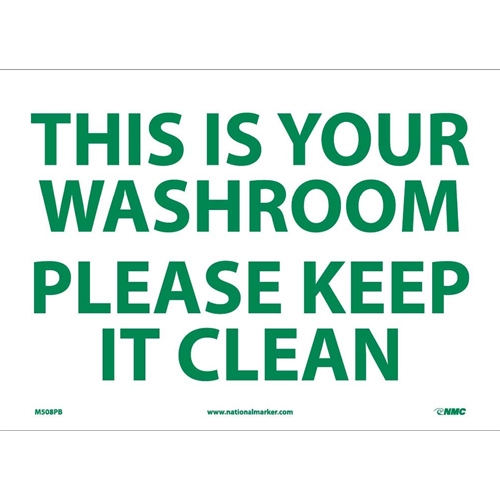 Keep It Clean Sign (M508PB)