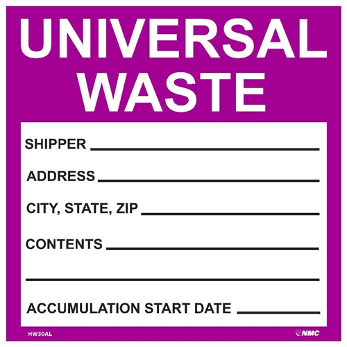 Hazardous Materials Shipping Hazmat Label (HW30AL)