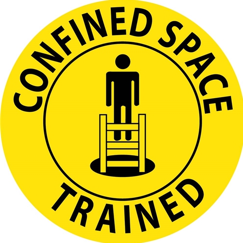 Confined Space Trained Label (HH69R)