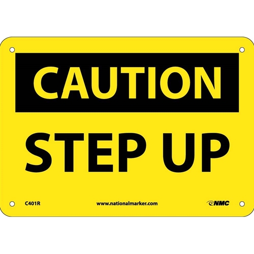 Caution Step Up Sign (C401R)