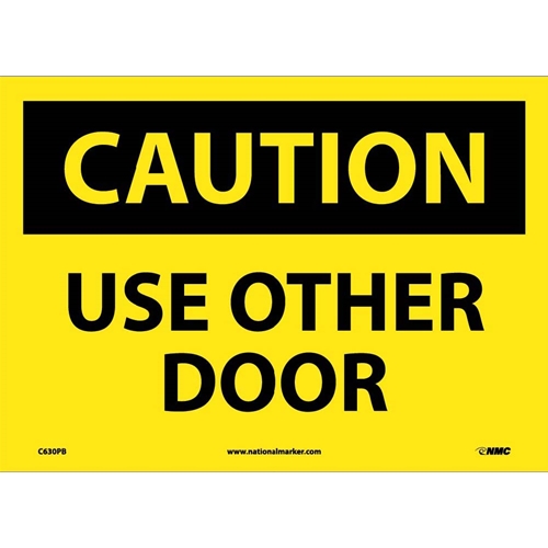 Caution Use Other Door Sign (C630PB)