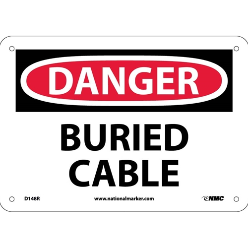 Danger Buried Cable Sign (D148R)