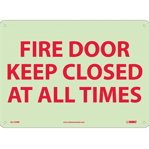 Fire Door Keep Closed At All Times Sign (GL143RB)