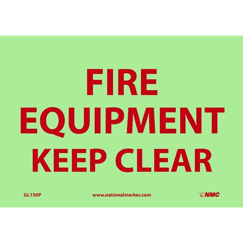 Fire Equipment Keep Clear Sign (GL156P)