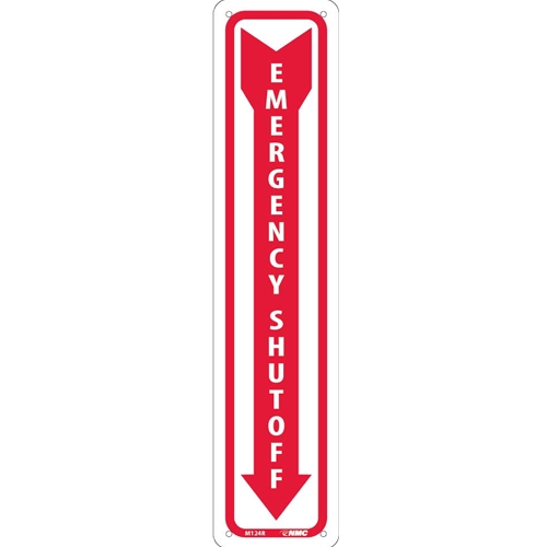 Emergency Shut Off Sign (M124R)