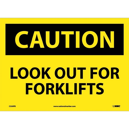 Caution Look Out For Forklifts Sign (C550PB)