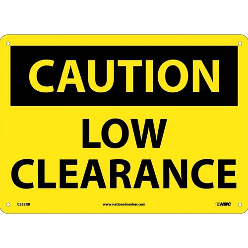 Caution Low Clearance Sign (C552RB)