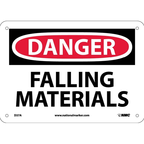 Danger Falling Materials Sign (D37A)