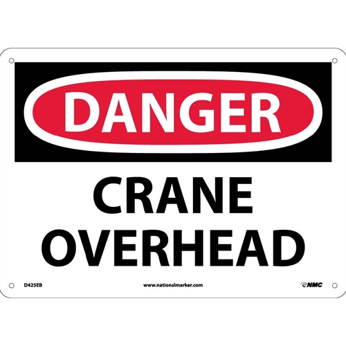 Danger Crane Overhead Sign (D425EB)