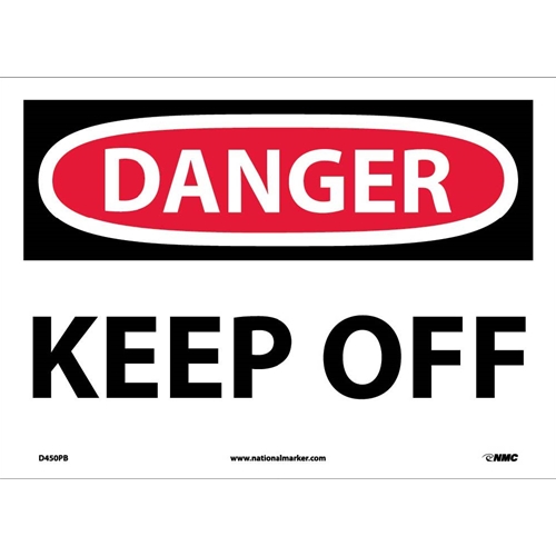 Danger Keep Off Sign (D450PB)