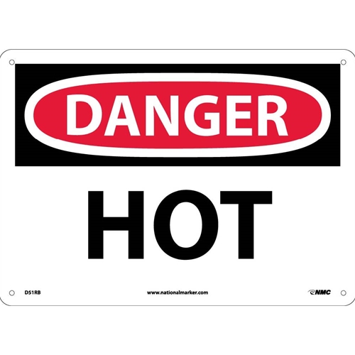 Danger Hot Sign (D51RB)