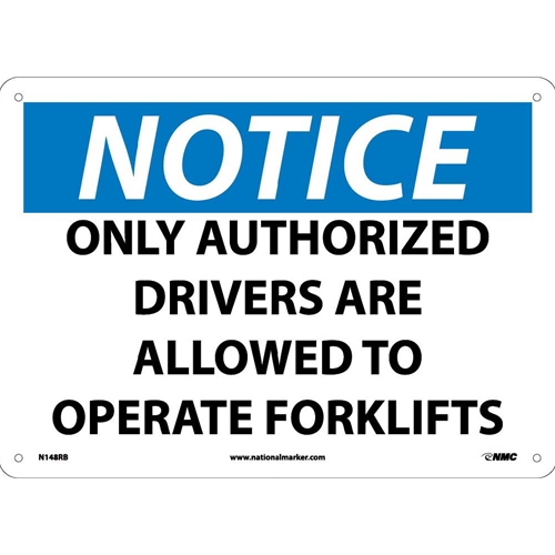 Notice Forklift Sign (N148RB)