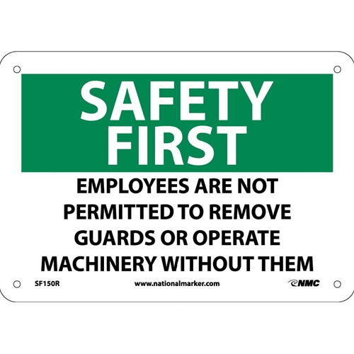 Safety First Machine Safety Sign (SF150R)