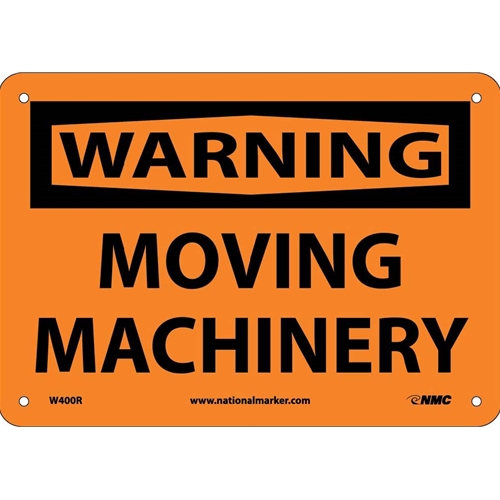 Warning Moving Machinery Sign (W400R)
