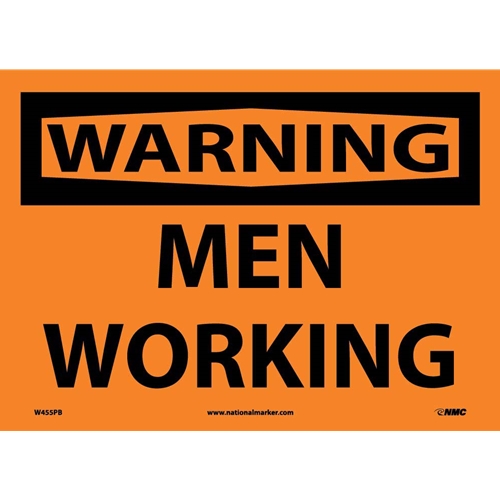 Warning Men Working Sign (W455PB)