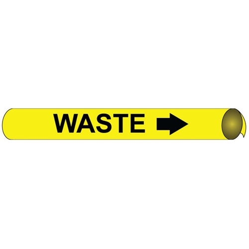 Waste Precoiled/Strap-On Pipe Marker (A4111)