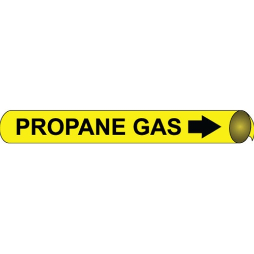 Propane Gas Precoiled/Strap-On Pipe Marker (B4086)