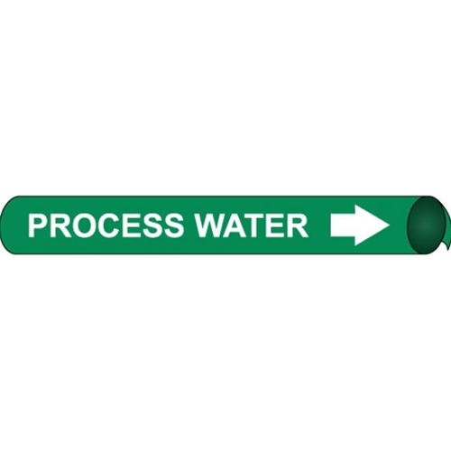 Process Water Precoiled/Strap-On Pipe Marker (C4085)