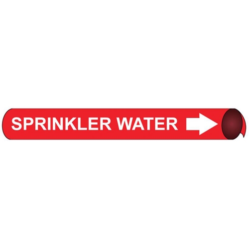 Sprinkler Water Precoiled/Strap-On Pipe Marker (C4096)