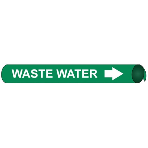 Waste Water Precoiled/Strap-On Pipe Marker (C4112)