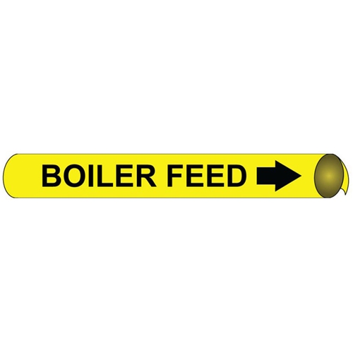 Boiler Feed Precoiled/Strap-On Pipe Marker (D4008)