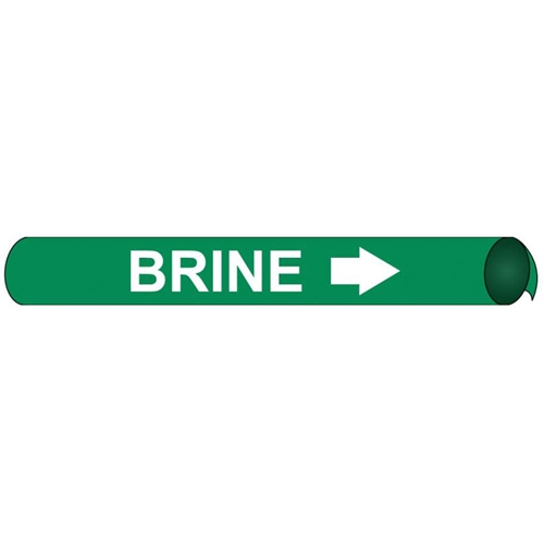 Brine Precoiled/Strap-On Pipe Marker (D4010)
