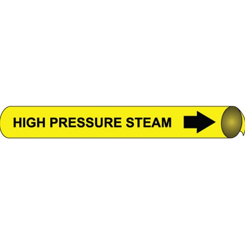 High Pressure Steam Precoiled/Strap-On Pipe Marker (D4059)