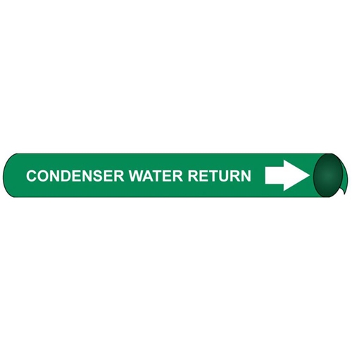 Condenser Water Return Precoiled/Strap-On Pipe Marker (E4029)