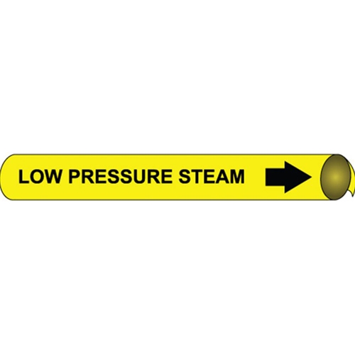 Low Pressure Steam Precoiled/Strap-On Pipe Marker (E4069)