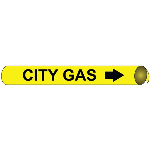 City Gas Precoiled/Strap-On Pipe Marker (G4017)