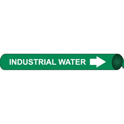 Industrial Water Precoiled/Strap-On Pipe Marker (H4065)