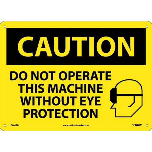 Caution Eye Protection Sign (C460AB)