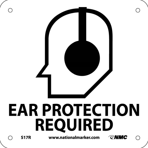 Ear Protection Required Sign (S17R)