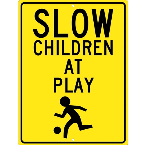 Slow Children At Play Sign (TM164K)