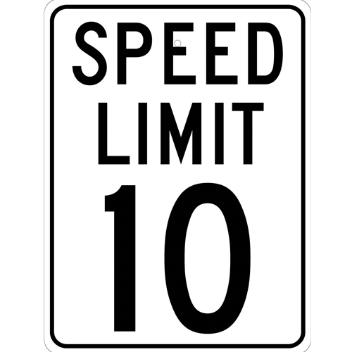 Speed Limit 10 Sign (TM18J)