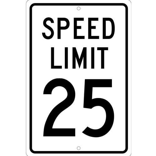 Speed Limit 25 Sign (TM21H)