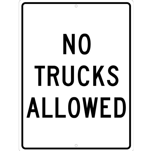 No Trucks Allowed Sign (TM223K)