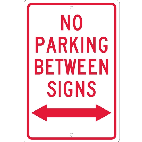 No Parking Between Signs Sign (TM32H)