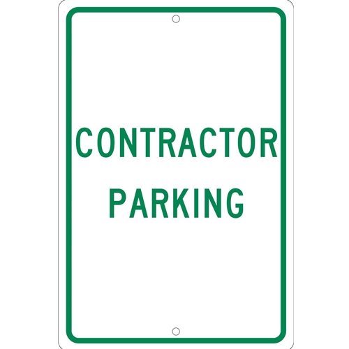 Contractor Parking Sign (TM50H)