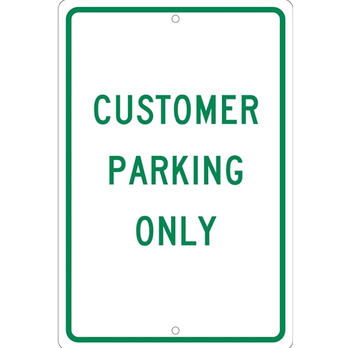Customer Parking Only Sign (TM51H)