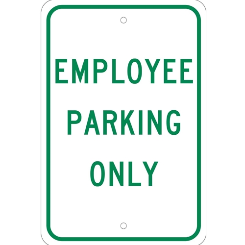 Employee Parking Only Sign (TM52J)
