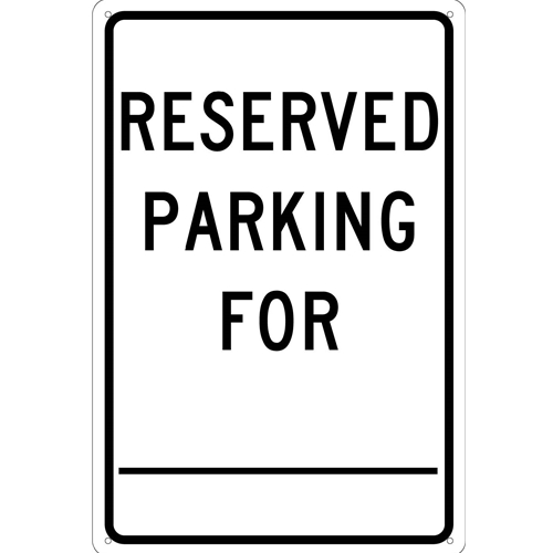 Reserved Parking Sign (TM6G)