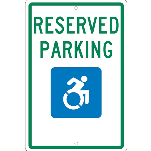 State  Handicapped Reserved Parking Sign New York (TMS326H)